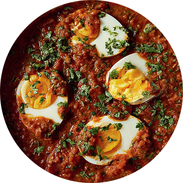 Boiled egg masala
