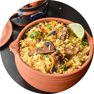 Mutton Seeraga Samba Biryani
